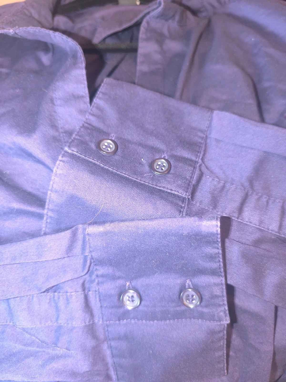 H&M paars pruim kleurige wijdvallende blouse met lange mouwen T44 – photo 4